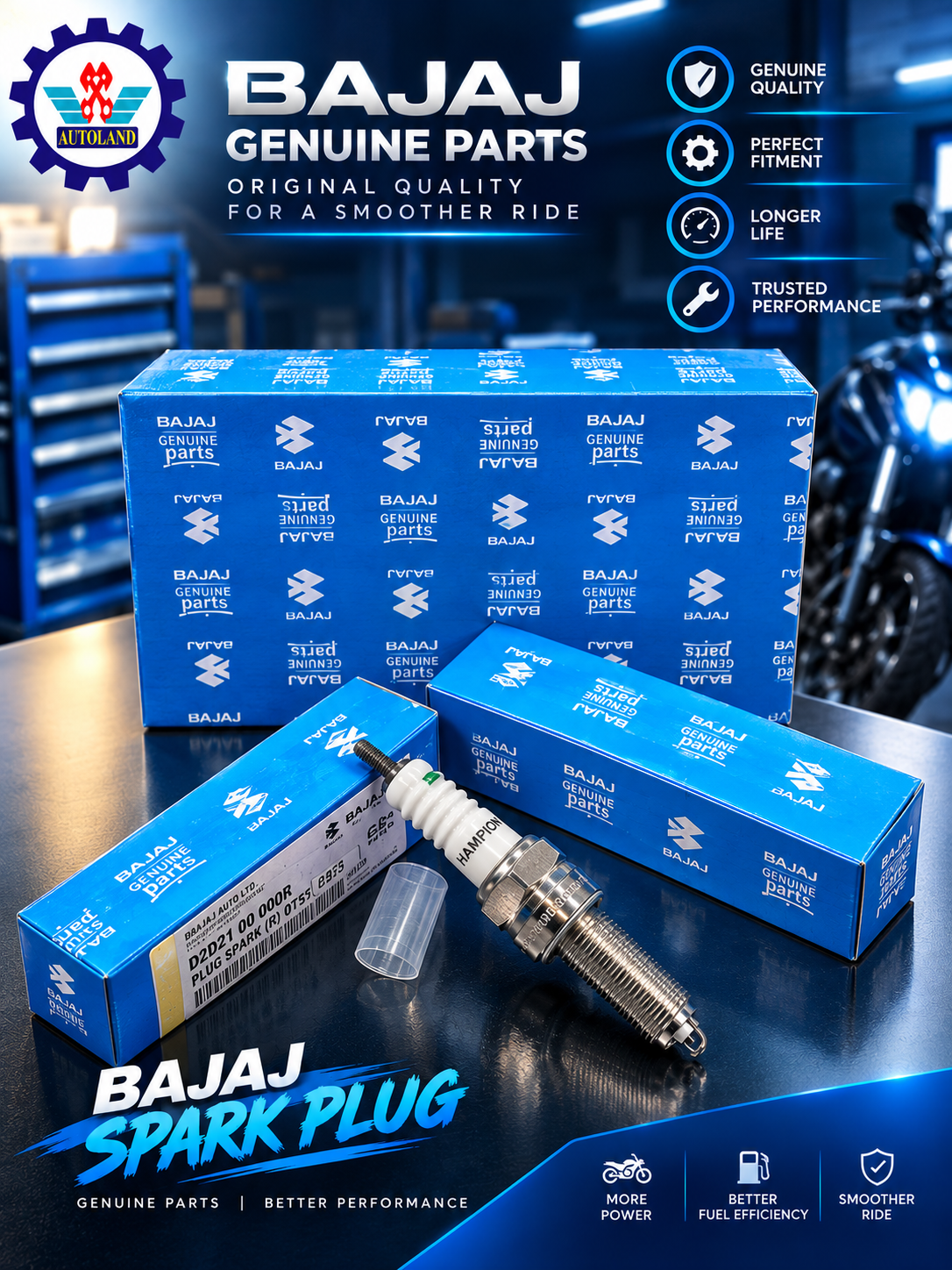 SPARK PLUG BAJAJ