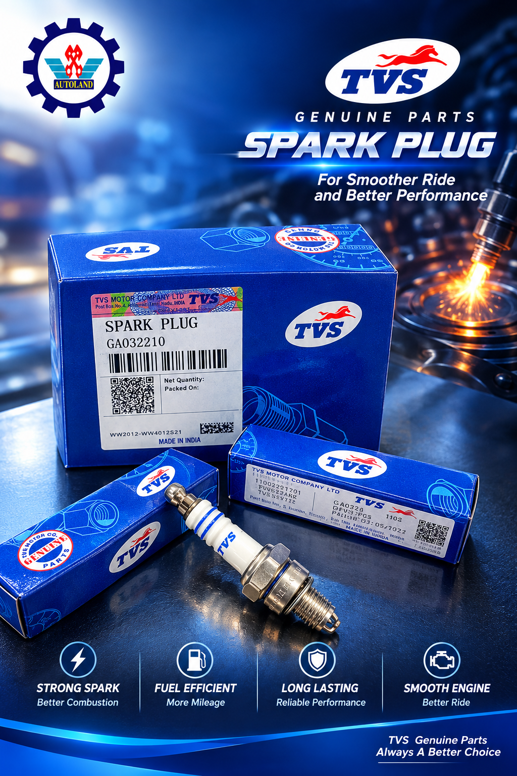 SPARK PLUG TVS